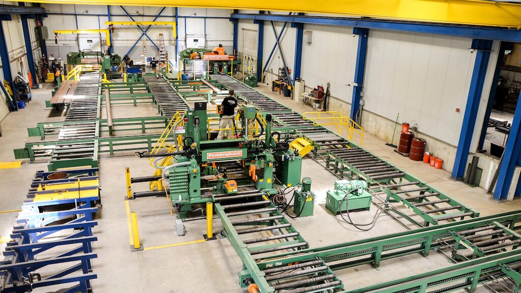 structural steel material handling systems